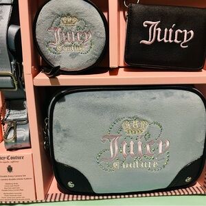 Juicy Couture Blue and Black Crossbody Bag Set